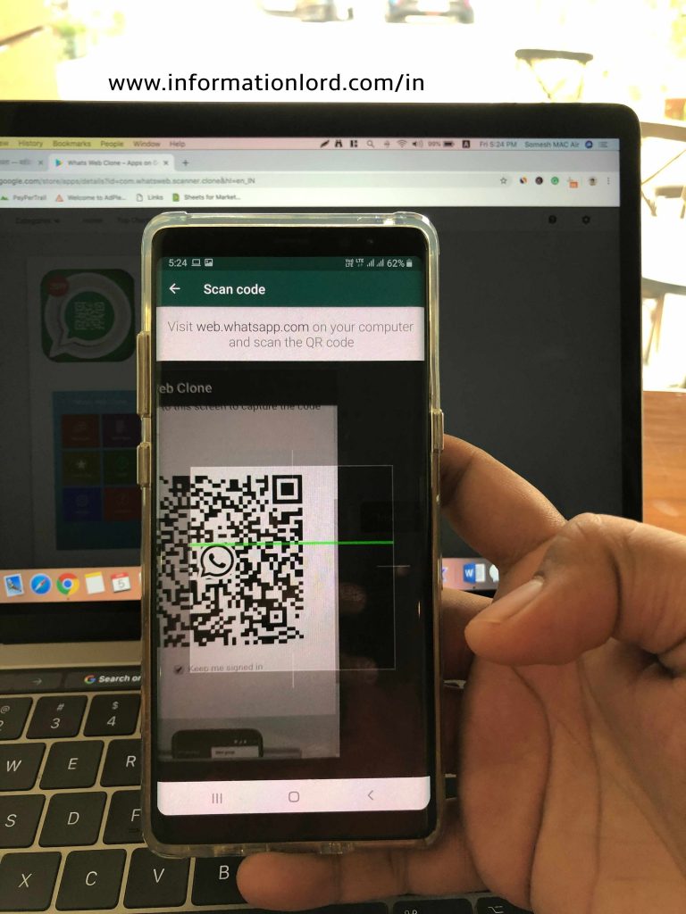 asan tarika qr code scan karne ka aur 2 whatsapp ek sim se chalane ka