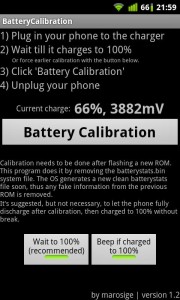 battery caliberate