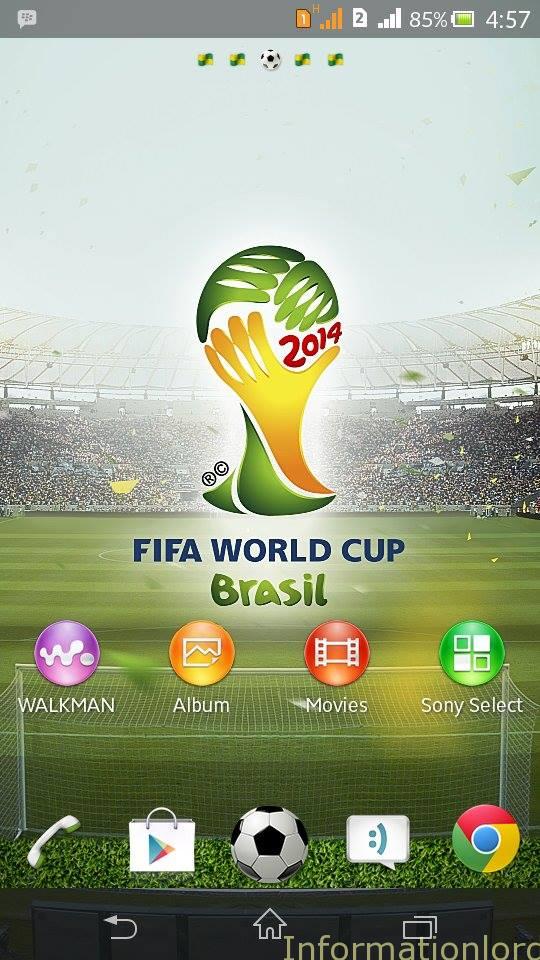 FIFA World Cup Homescreen