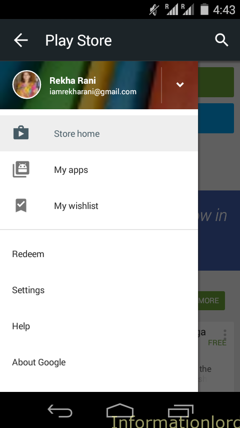 Android L play store material ui
