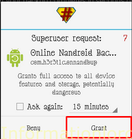 Online-nandroid-permission-grant