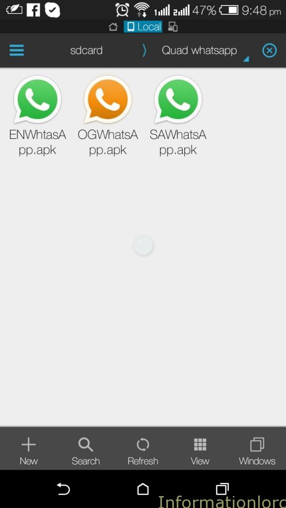 Quad Whatsapp folder