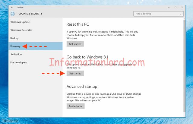 Tutorial to get back to windows 7 from windows 10, tutorial to get back to windows 8 from windows 10