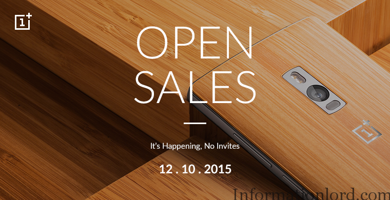 OnePlus-2-Opensale, oneplus 2 India open sale 12th october