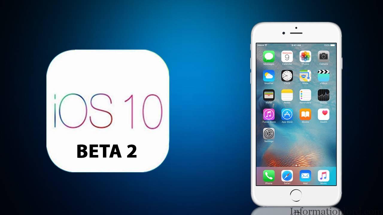 IOS 10 Beta 2 Update