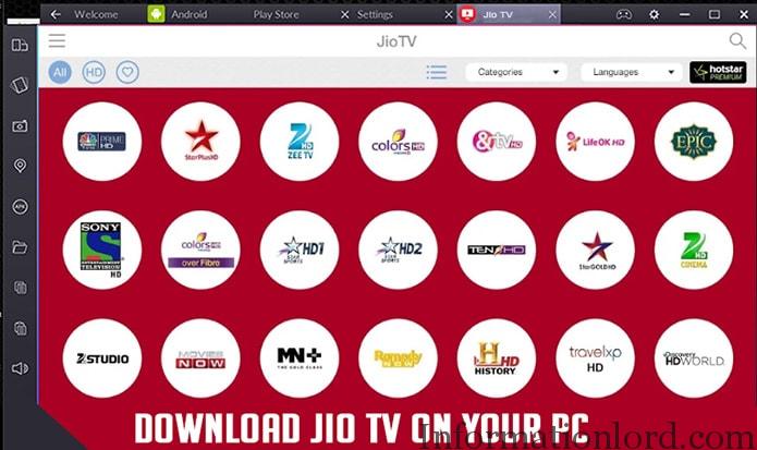Install Jio TV on Pc Step by step Guide