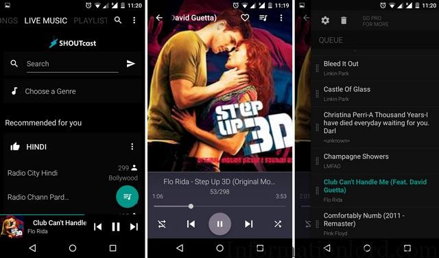 Android BlackPlayer Music App To Listen to Endless music