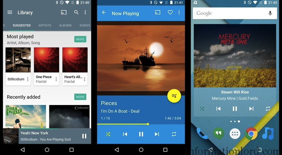 Shuttle Music Player app for Android