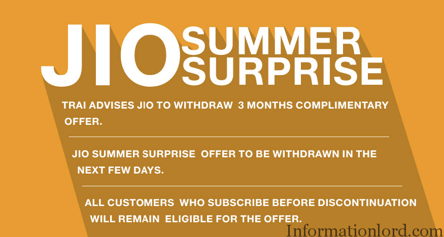 Jio Summer Surprise Offer Getting Cancelled