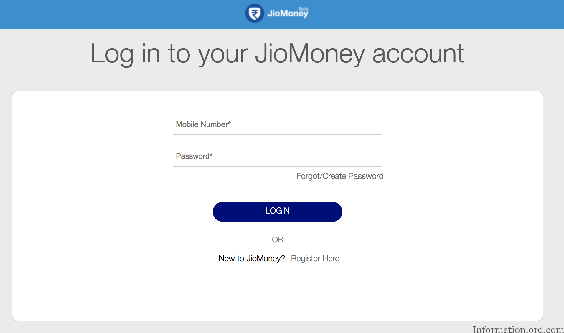 Jio Login Id And Password MyJio Apps JioFi.local.html Information Lord