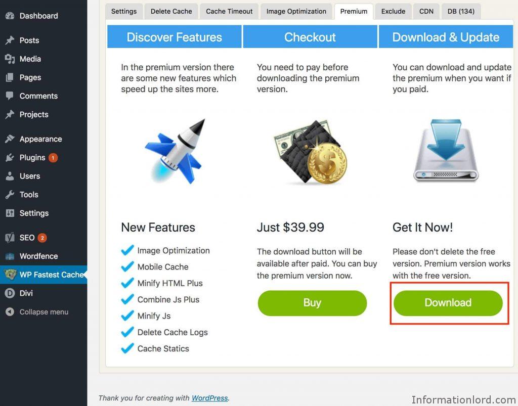 WP Fastest Cache Free Premium Download